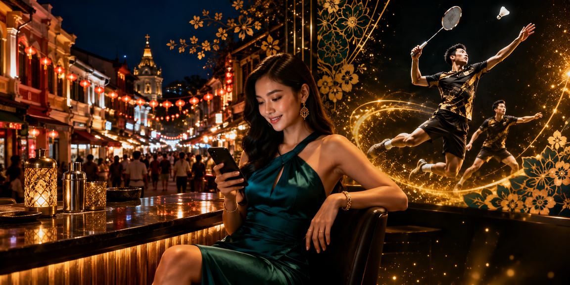 Pengguna Malaysia mengakses kasino dalam talian melalui telefon pintar di Melaka
